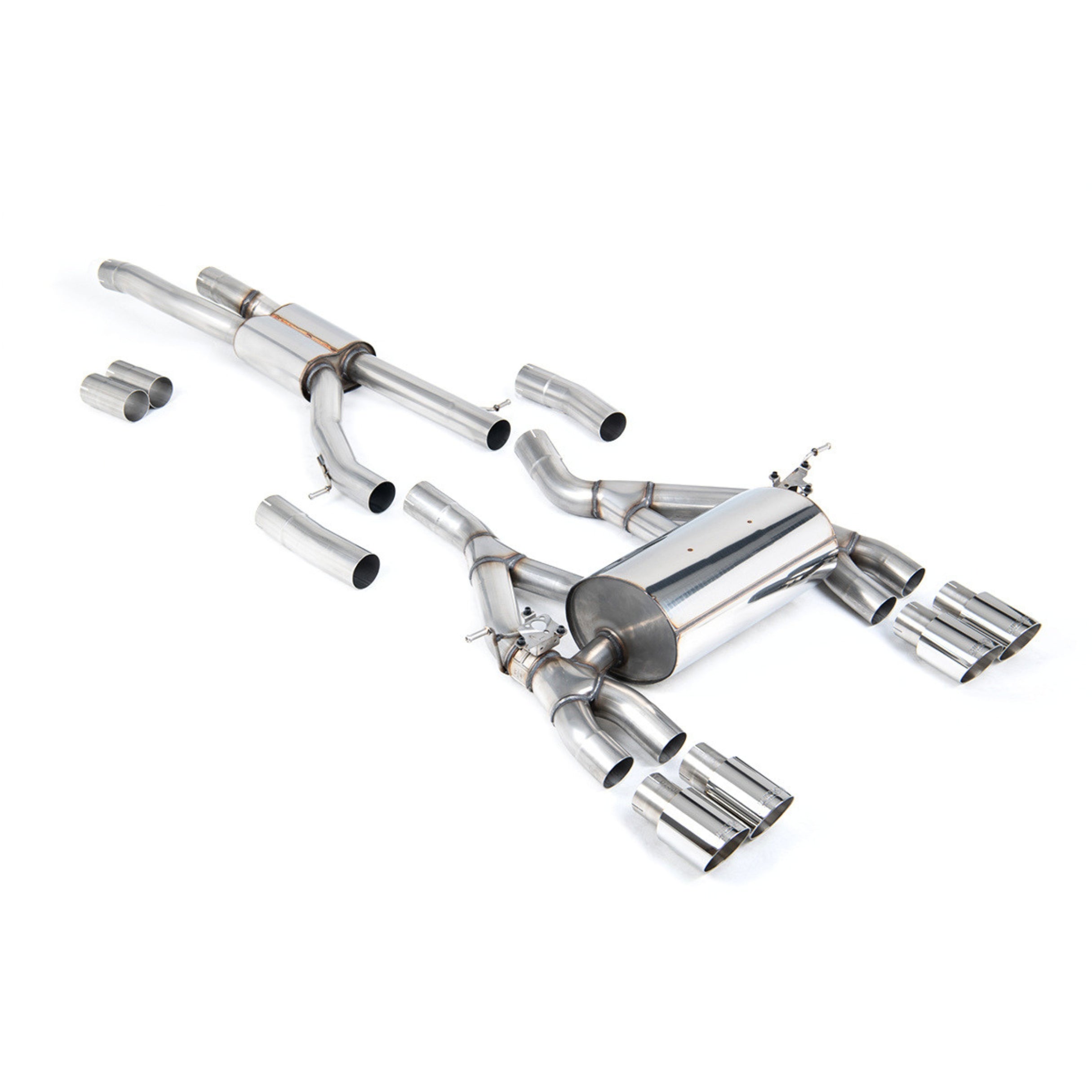MILLTEK SPORT CAT-BACK EXHAUST SYSTEM - BMW M3 F80 & M4 F82 (NON GPF 2014-2018)