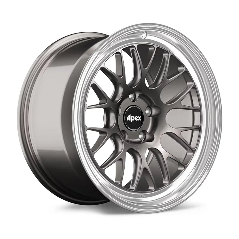 Apex ML-10RT Forged Alloy Wheel 19x9.5 ET25 5x112 Anthracite - Machined Lip 66.6mm CB
