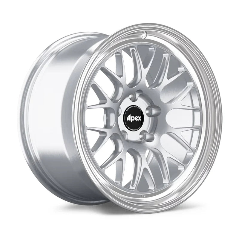 Apex ML-10RT Forged Alloy Wheel 19x9.5 ET25 5x112 Brushed Clear - Machined Lip 66.6mm CB