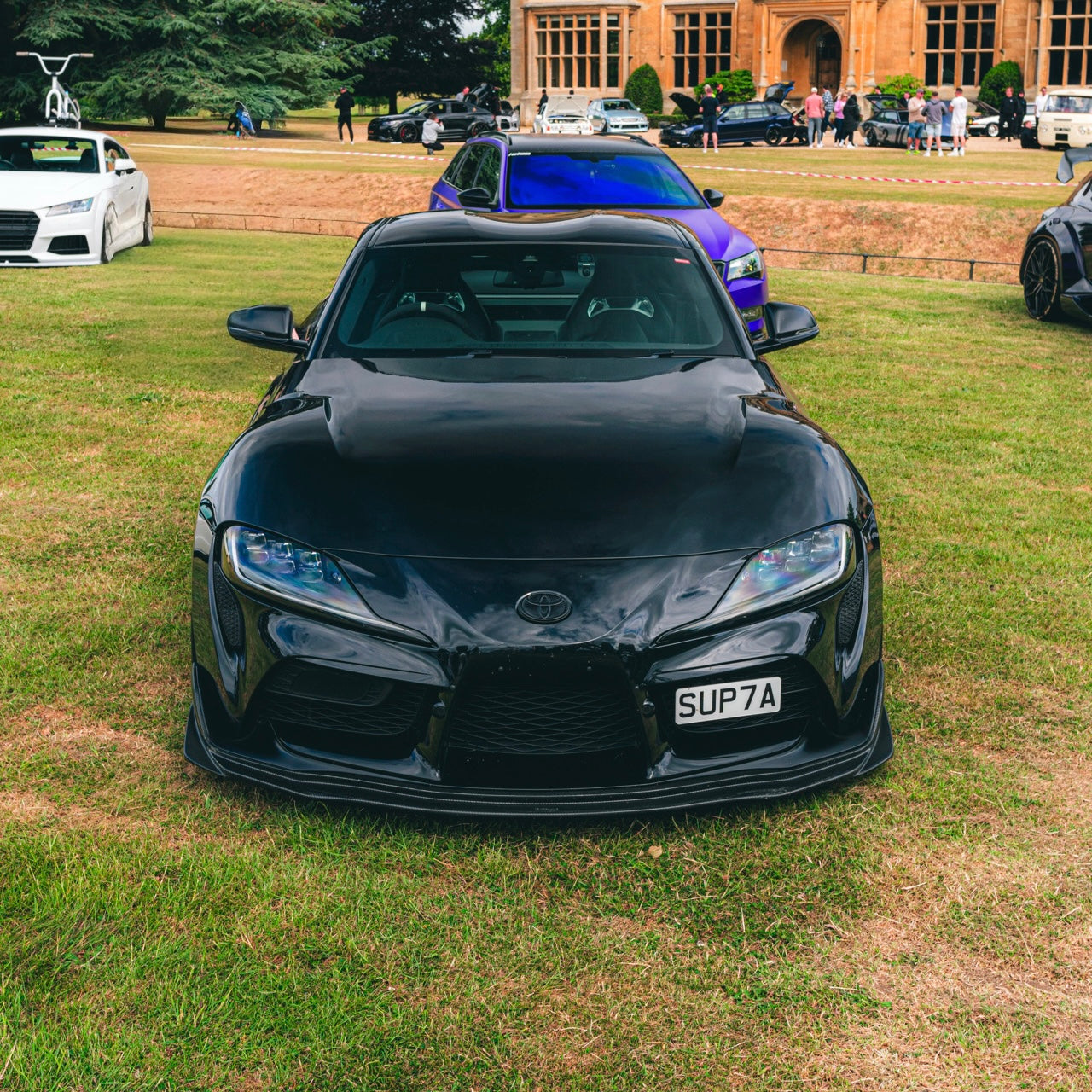 TOYOTA GR SUPRA A90 CARBON FIBRE VARIS STYLE FRONT SPLITTER (2019+)