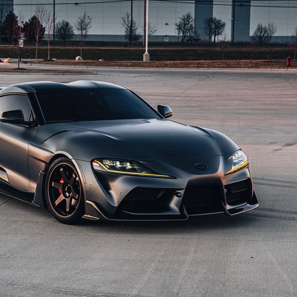 TOYOTA GR SUPRA A90 CARBON FIBRE FRONT SPLITTER (2019+)