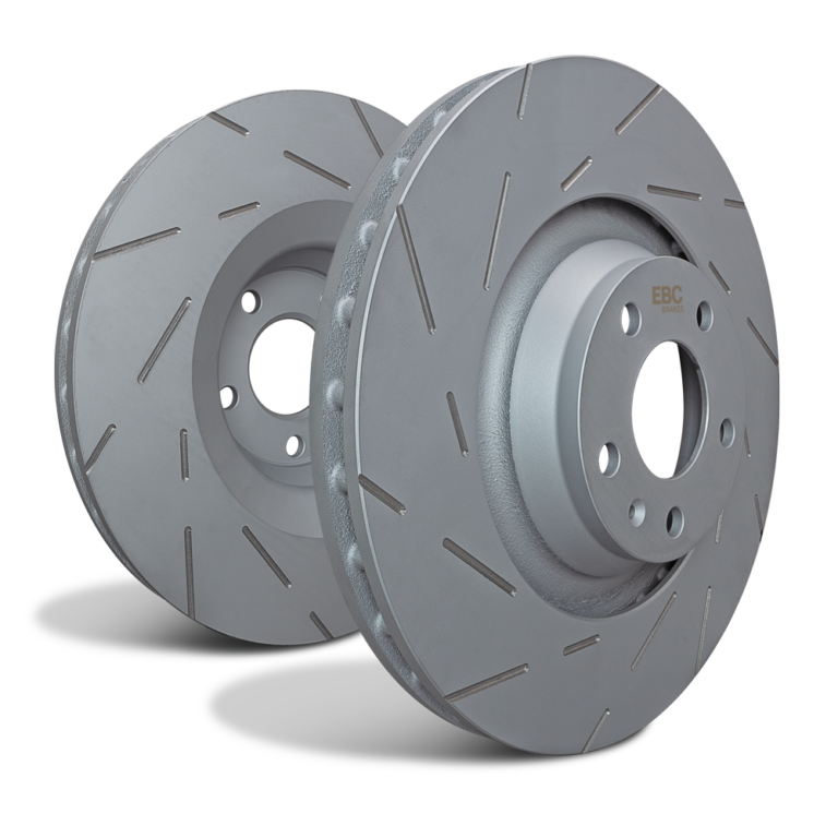 EBC BRAKES USR SERIES FINE SLOTTED FRONT DISC ROTORS (PAIR) FOR MK5 TOYOTA GR SUPRA (USR2065R)