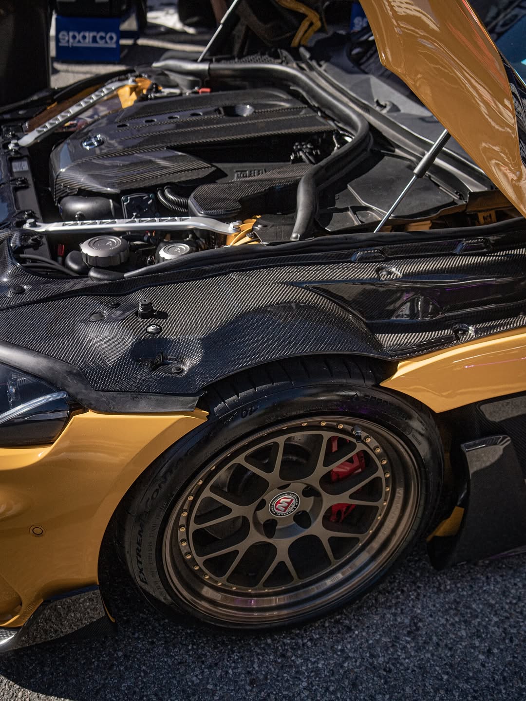 TOYOTA GR SUPRA A90 PRE-PREG CARBON FIBRE FENDER COWL TRIMS (2019+)