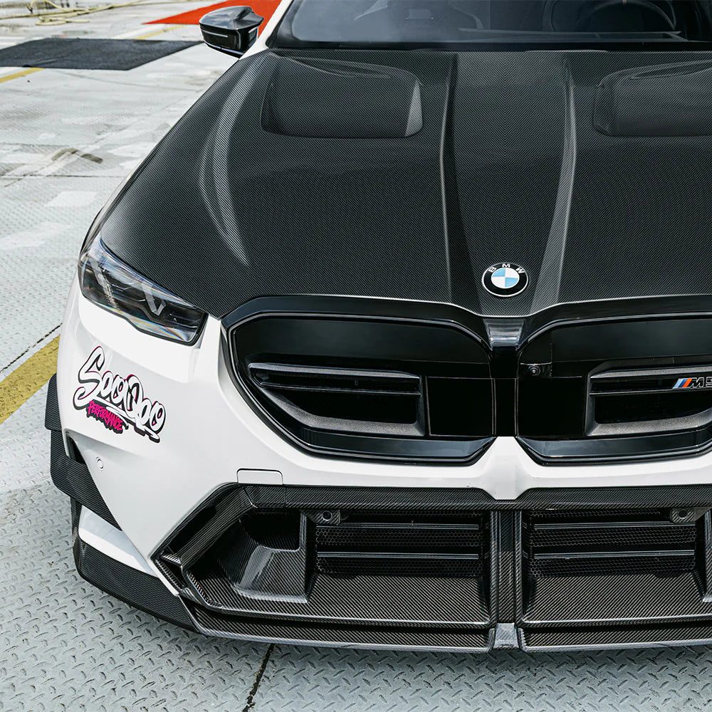 SOOQOO BMW M5 G90 G99 PREPREG CARBON FIBRE VENTED HOOD