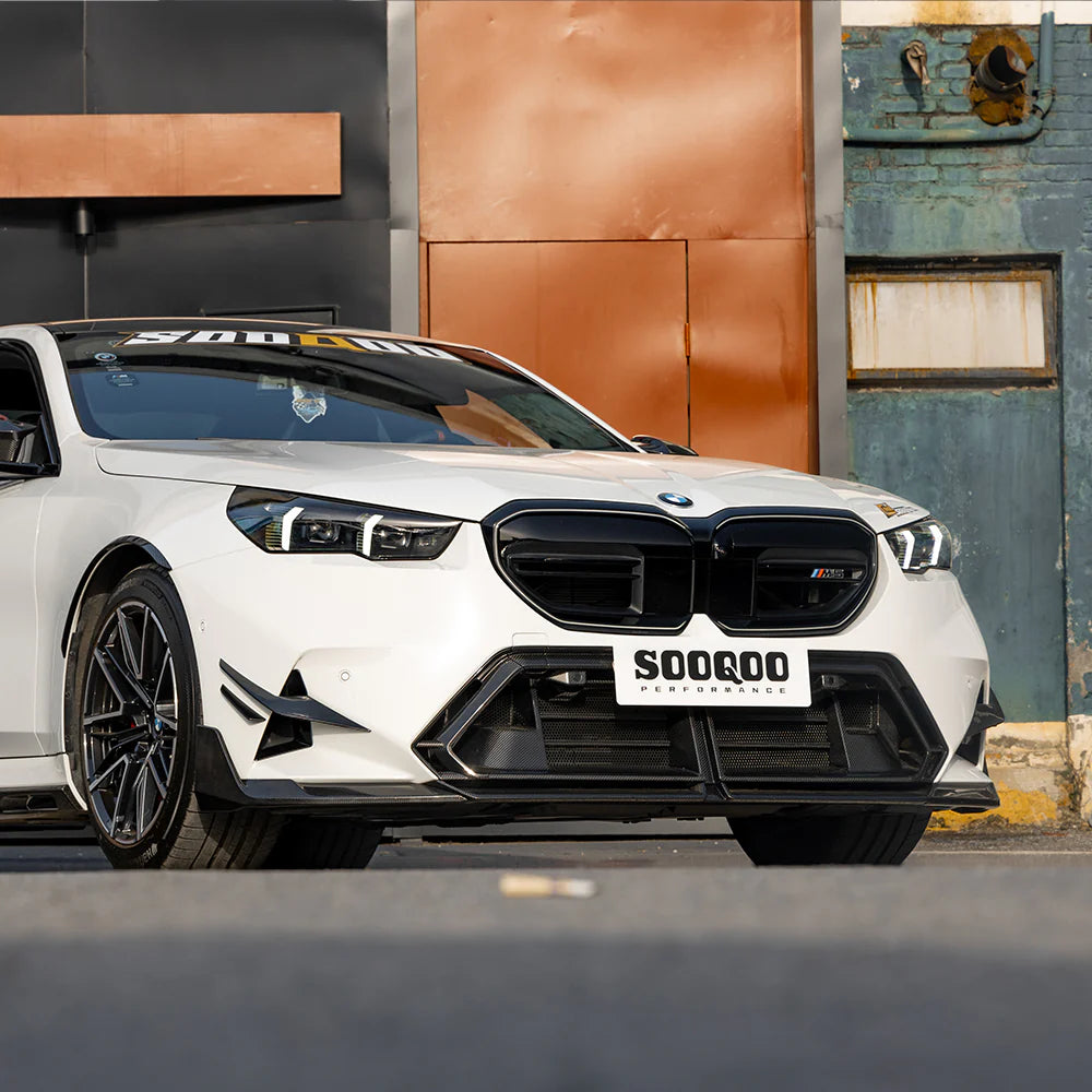 SOOQOO BMW M5 G90 G99 PREPREG CARBON FIBRE FRONT BUMPER CENTER TRIM