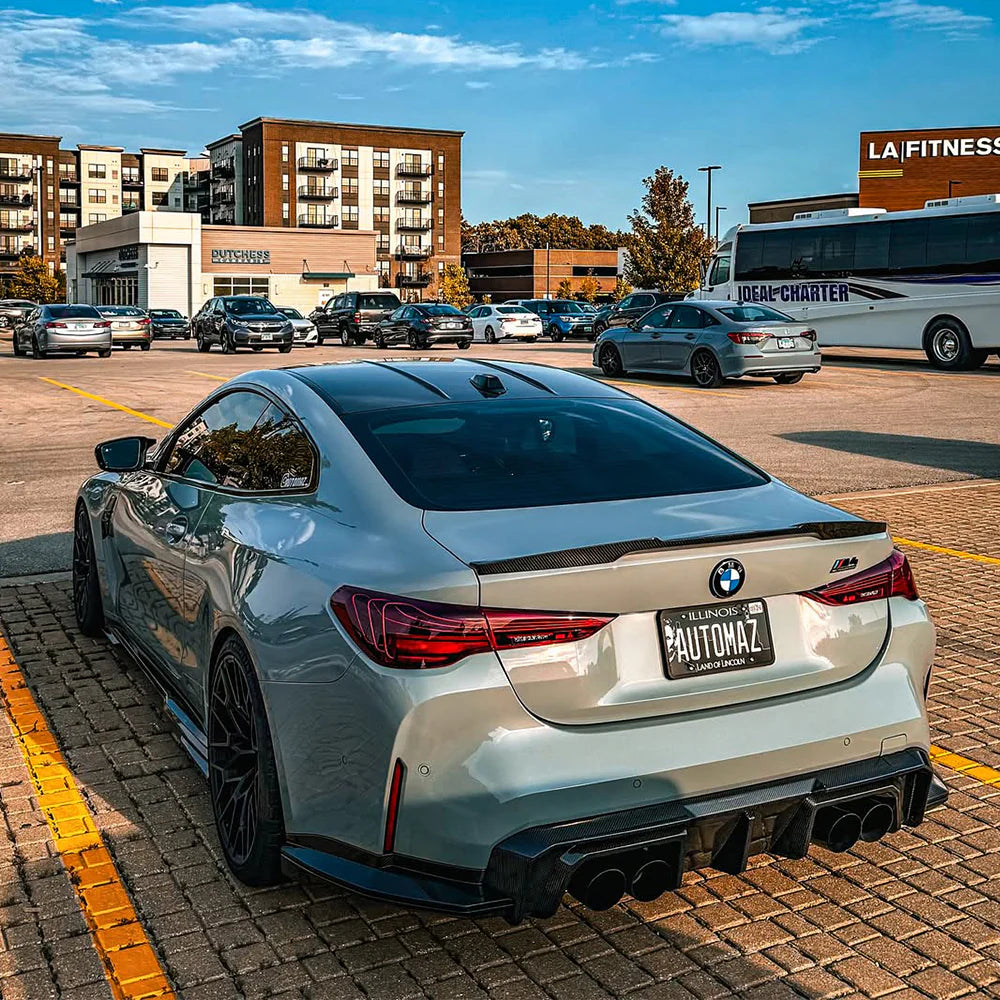 SOOQOO BMW M4 G82 G83 PREPREG CARBON FIBRE REAR DIFFUSER SET