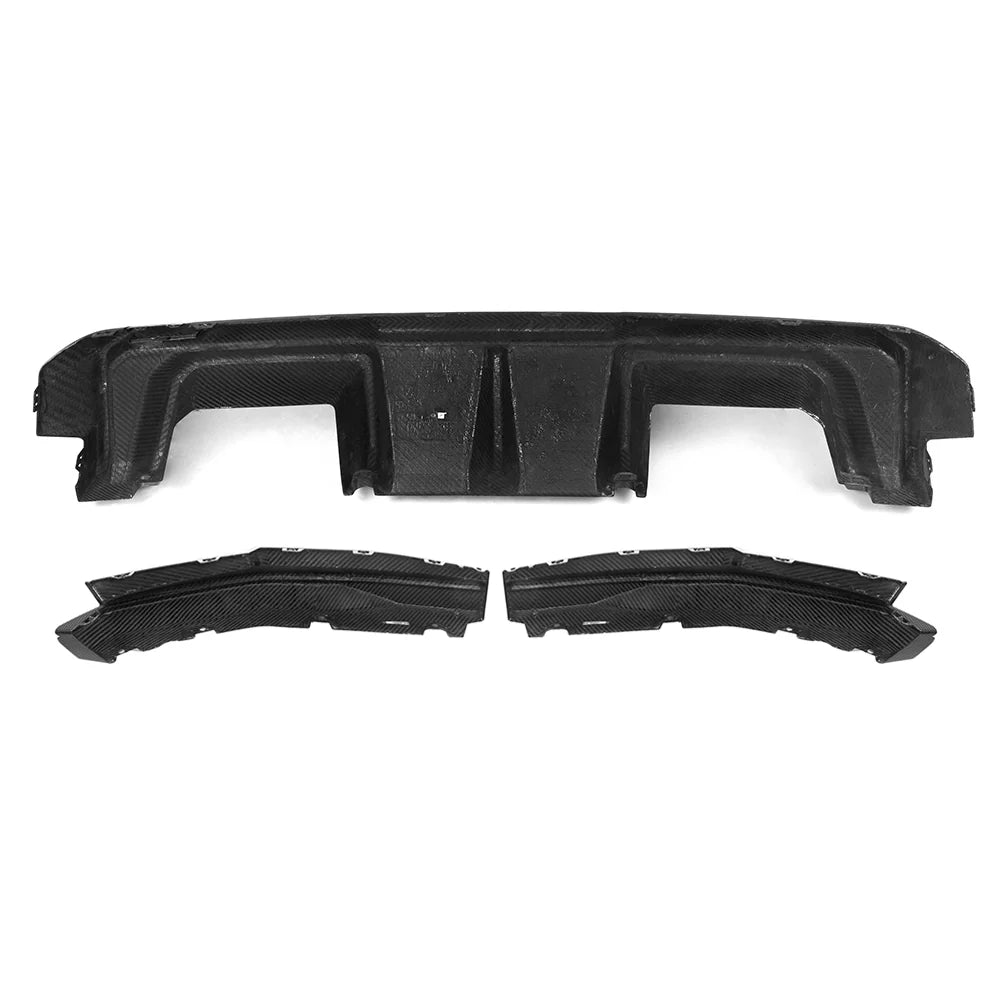 SOOQOO BMW M3 G80 G81 PREPREG CARBON FIBRE REAR DIFFUSER SET
