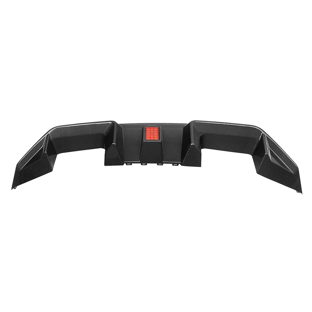 SOOQOO BMW M2 G87 PREPREG CARBON FIBRE REAR DIFFUSER WITH BRAKE LIGHT