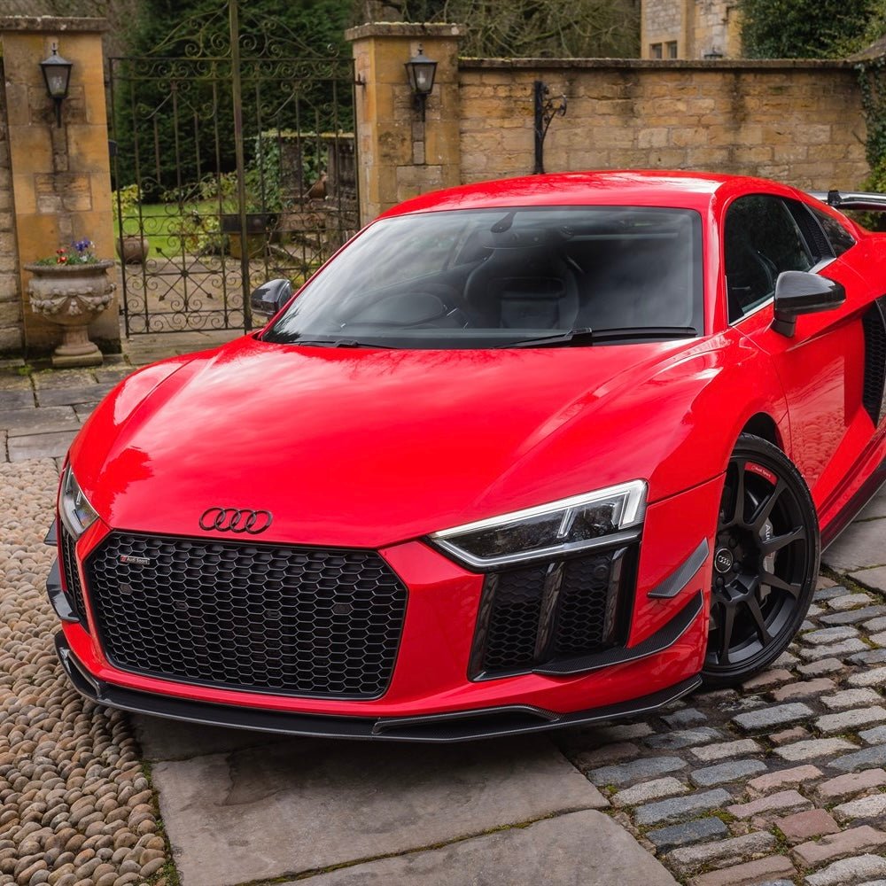 AUDI R8 V10 GEN 2 CARBON FIBER FRONT BUMPER CANARDS (2015 - 2019) - AutoTailor