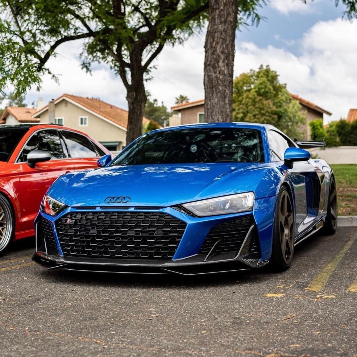 AUDI R8 V10 GEN 2 FL PRE - PREG CARBON FIBER FRONT SPLITTER (2020 - 2023) - AutoTailor