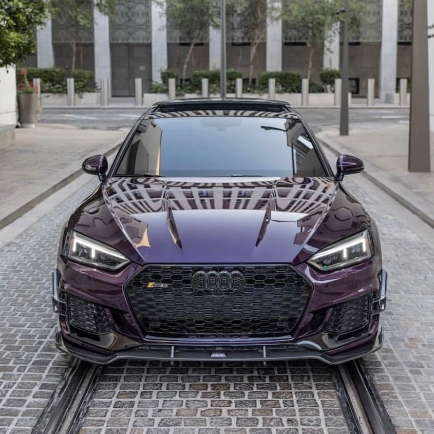 AUDI RS5 B9 CARBON FIBER FRONT BUMBPER CANARDS (2017 - 2019) - AutoTailor