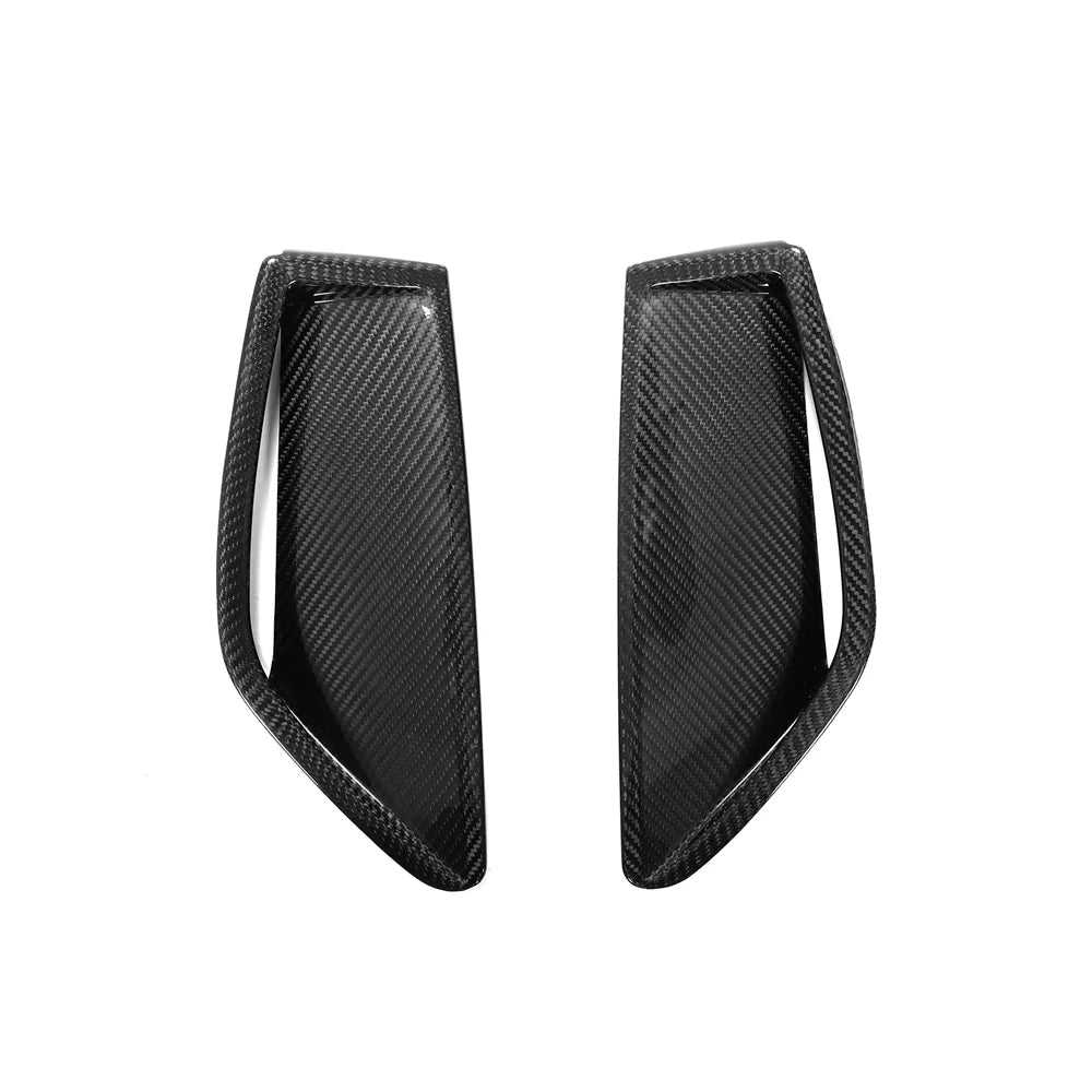 AUDI RS6 C8 AVANT PRE - PREG CARBON FIBER FRONT BUMPER AIR VENT TRIMS (2019 - 2021) - AutoTailor