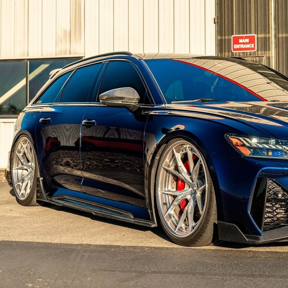AUDI RS6 C8 AVANT PRE - PREG CARBON FIBER SIDE SKIRTS (2019 - 2021) - AutoTailor