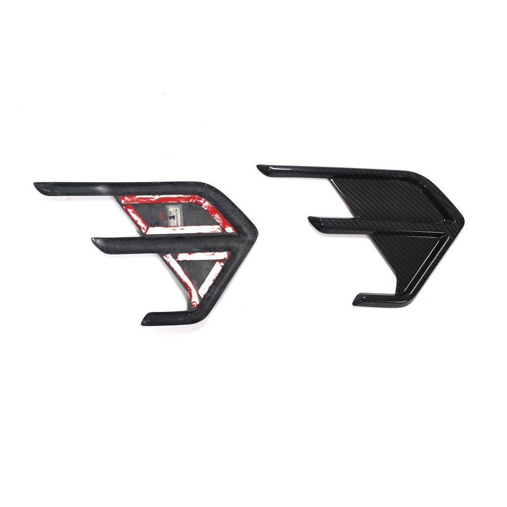 AUDI RS7 C8 PRE - PREG CARBON FIBER REAR BUMPER VENT TRIMS (2020 - 2022) - AutoTailor