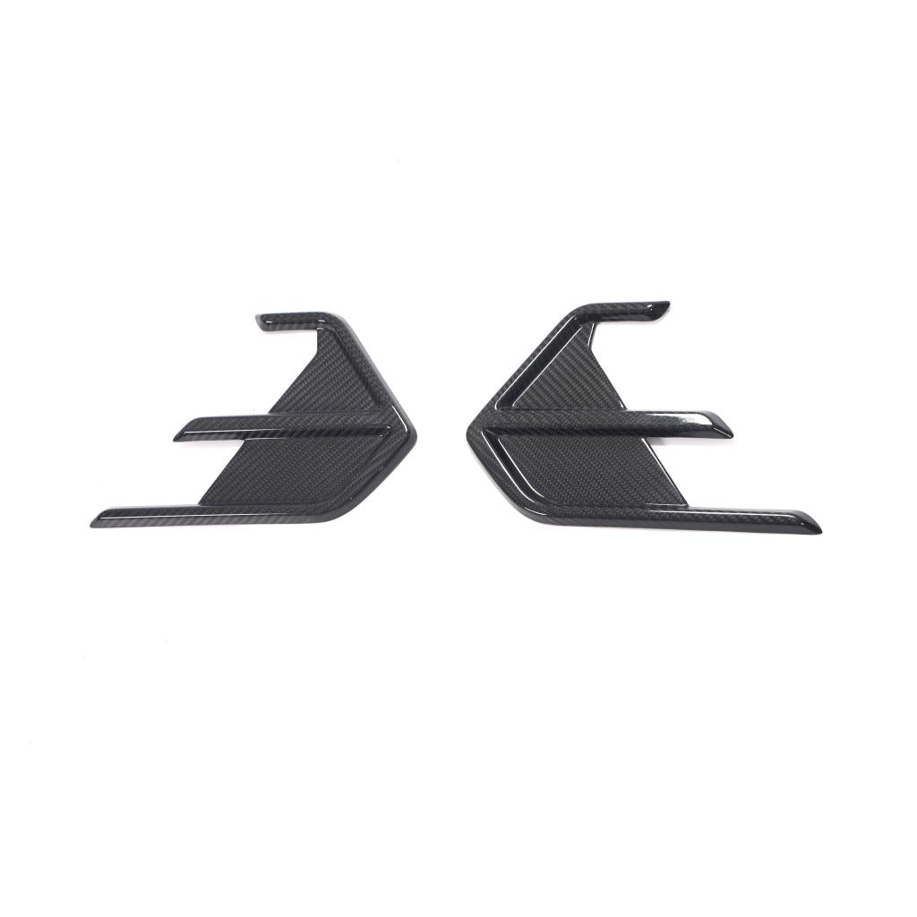 AUDI RS7 C8 PRE - PREG CARBON FIBER REAR BUMPER VENT TRIMS (2020 - 2022) - AutoTailor