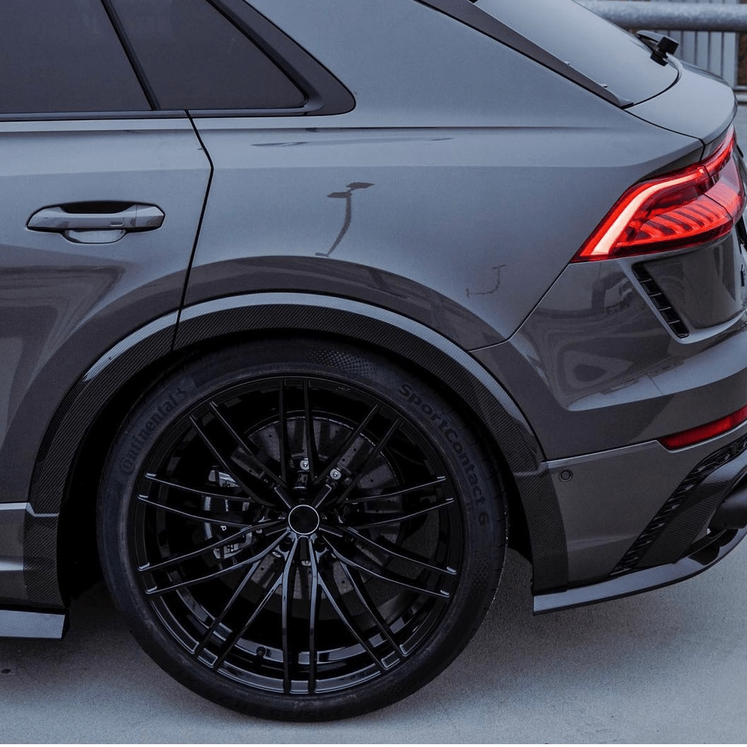 AUDI RSQ8 CARBON FIBER WHEEL ARCH TRIM COVERS (2020+) - AutoTailor