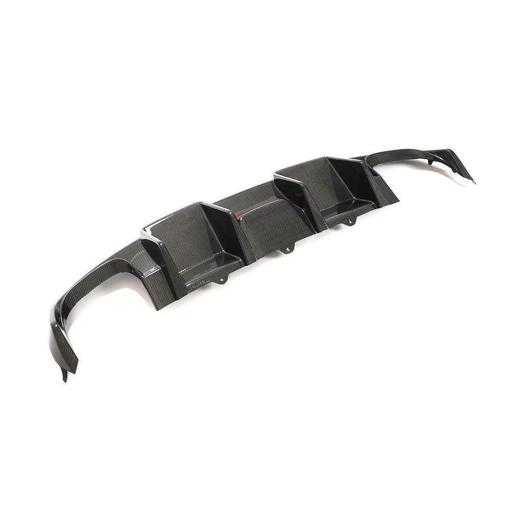 AUDI S4 B8 SALOON CARBON FIBRE REAR DIFFUSER WITH BRAKE LIGHT (2009 - 2012) - AutoTailor