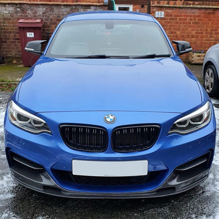BMW 2 SERIES F22 F23 (M SPORT) CARBON FIBER FRONT SPLITTER (2014 - 2020) - AutoTailor