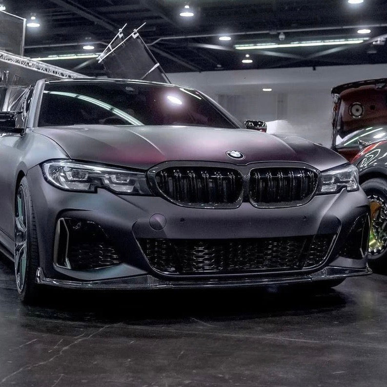 BMW 3 SERIES G20 G21 (M SPORT) CARBON FIBER FRONT SPLITTER (2019 - 2022) - AutoTailor