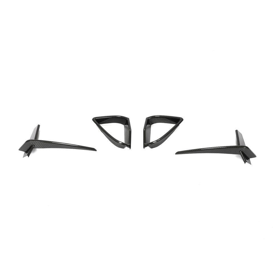BMW 8 SERIES G14/G15/G16 (M SPORT) PRE - PREG CARBON FIBER FRONT BUMPER TRIMS (2018+) - AutoTailor