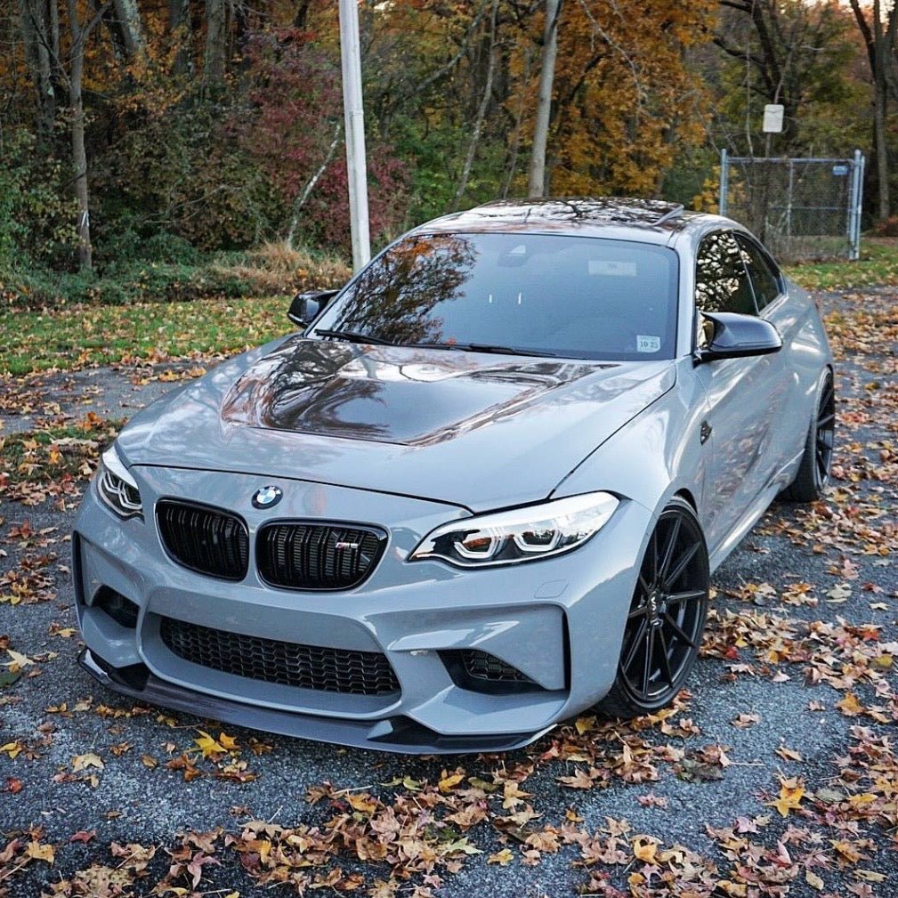 BMW M2 COMPETITION F87 CARBON FIBER GTS STYLE FRONT SPLITTER 2018 202 bmw-m2-competition-f87-carbon-fiber-gts-style-front-splitter-2018-202