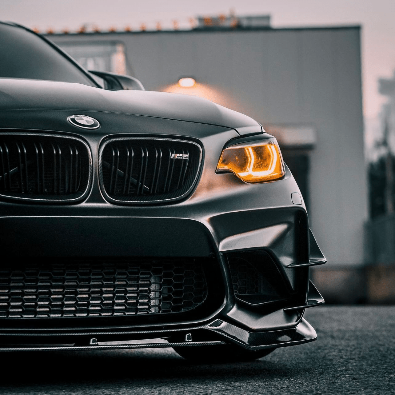 BMW M2 F87 CARBON FIBER FRONT BUMPER CANARDS (2016 - 2018) - AutoTailor