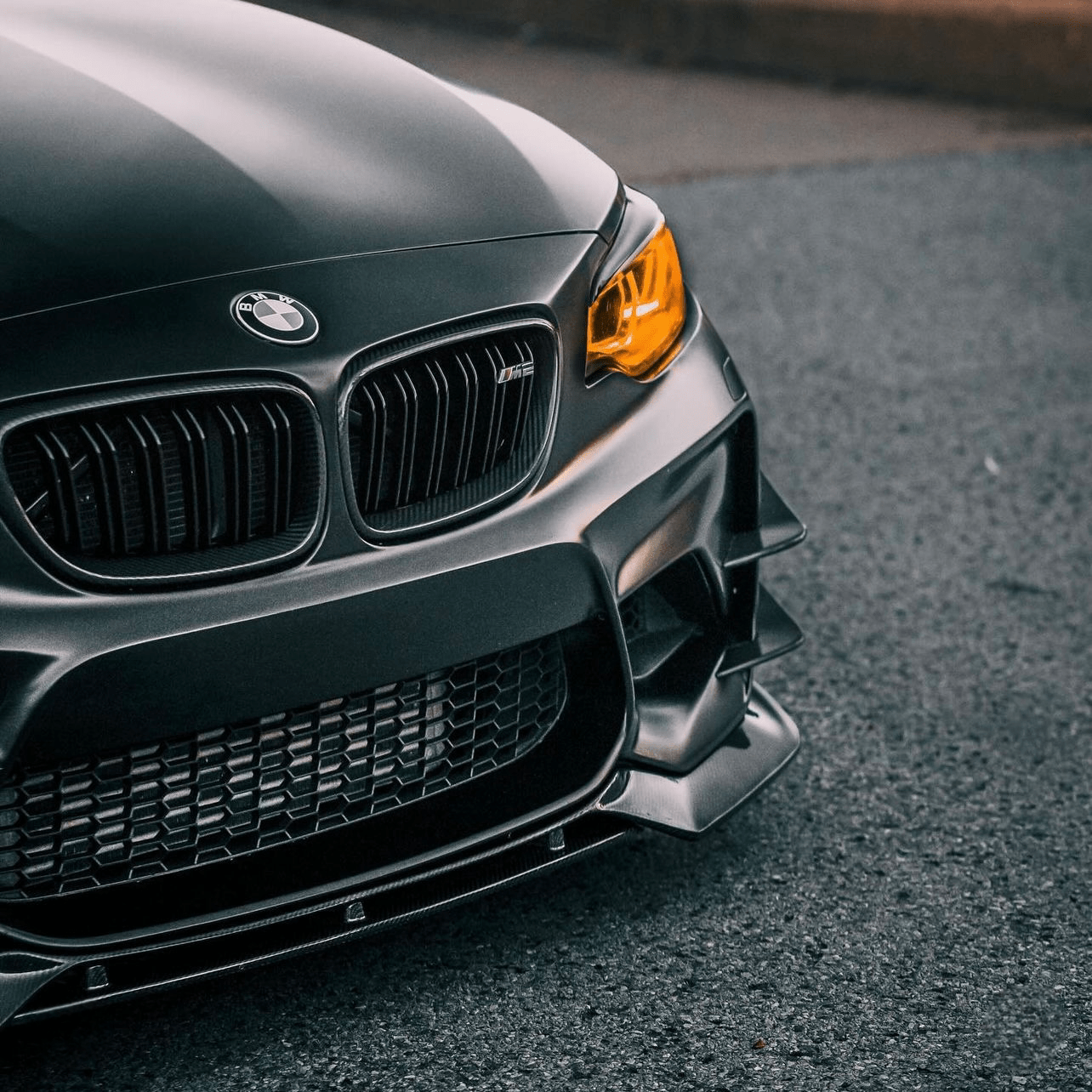 BMW M2 F87 CARBON FIBER FRONT BUMPER CANARDS (2016 - 2018) - AutoTailor