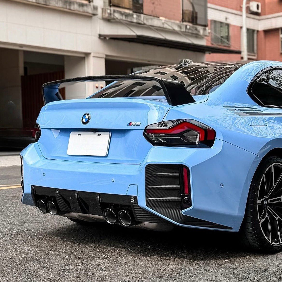 BMW M2 G87 PRE - PREG CARBON FIBER REAR BUMPER TRIM (2023+) - AutoTailor