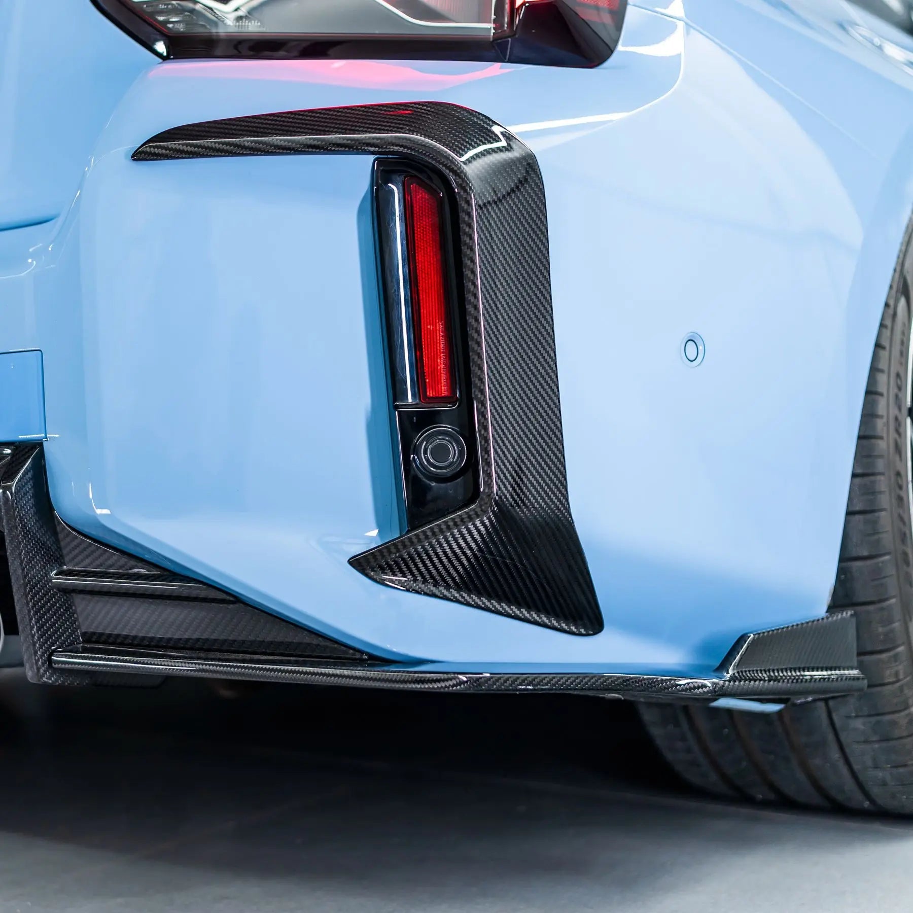 BMW M2 G87 PRE - PREG CARBON FIBER REAR BUMPER TRIMS (2023+) - AutoTailor