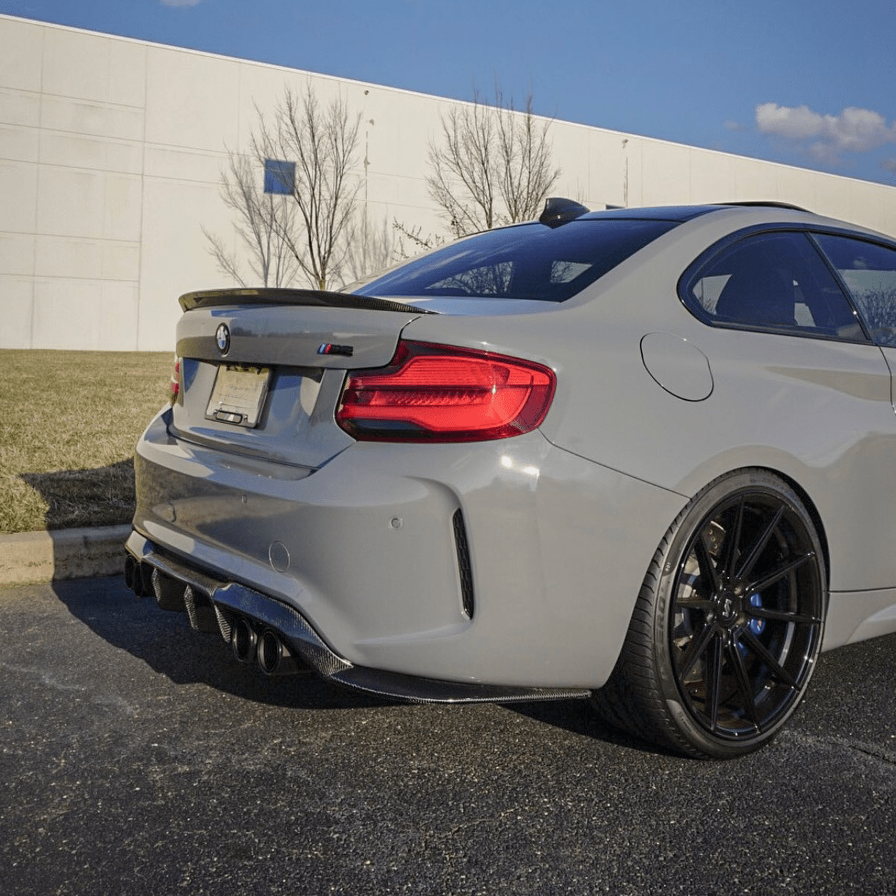 BMW M2 / M2C F87 / 2 SERIES F22 CARBON FIBER REAR SPOILER LIP (2014 - 2021) - AutoTailor