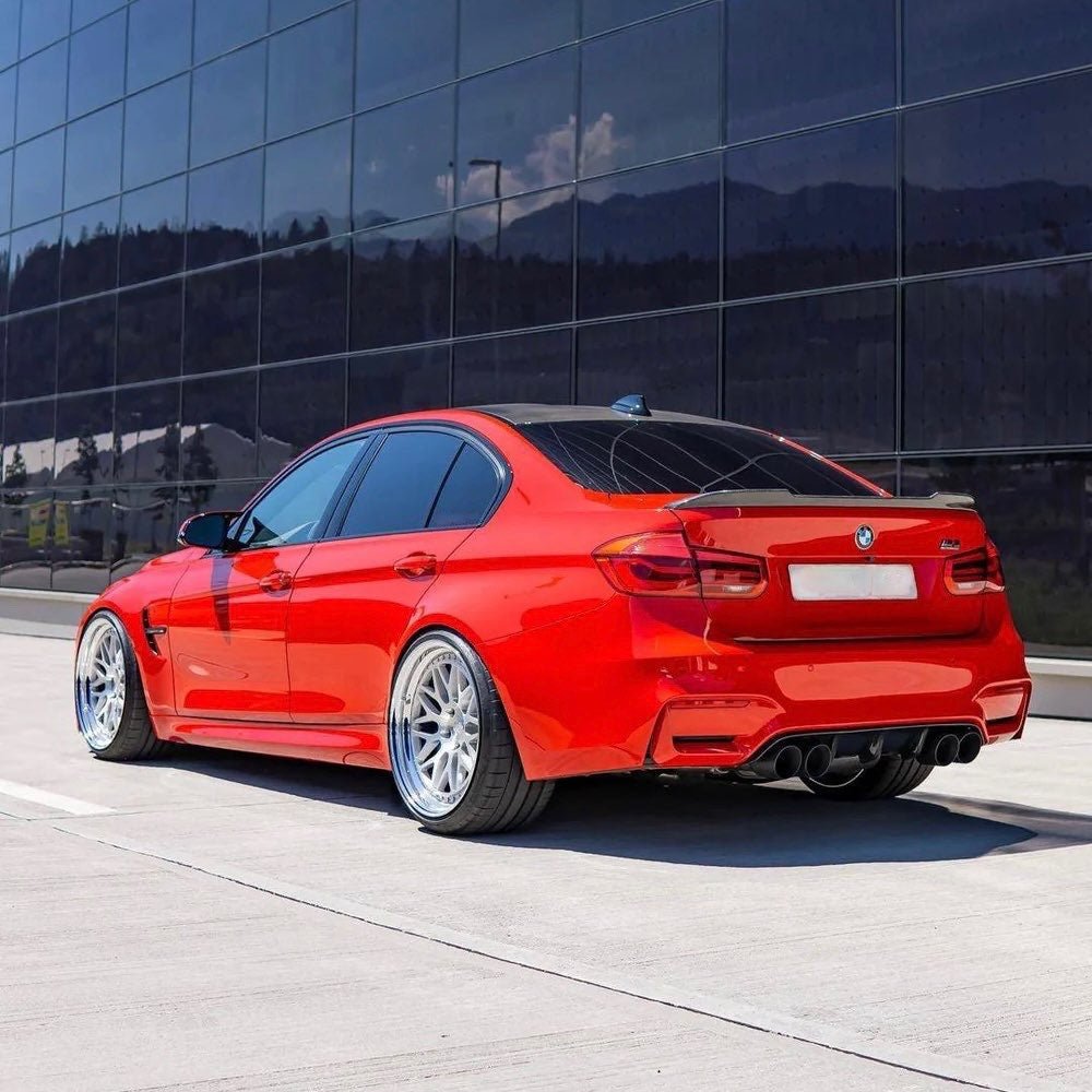 BMW M3 / 3 SERIES F80 F30 PRE - PREG CARBON FIBER CS STYLE REAR SPOILER LIP (2011 - 2019) - AutoTailor
