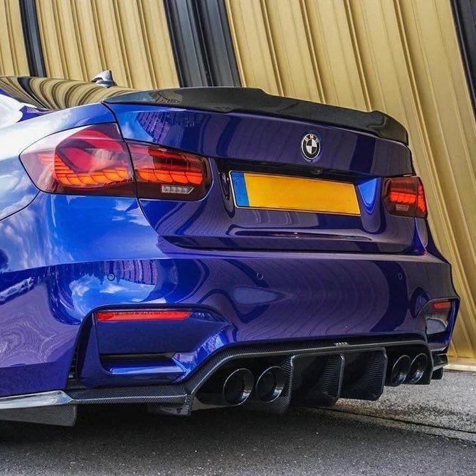 BMW M3 / 3 SERIES F80 F30 PRE - PREG CARBON FIBER REAR SPOILER LIP (2011 - 2019) - AutoTailor