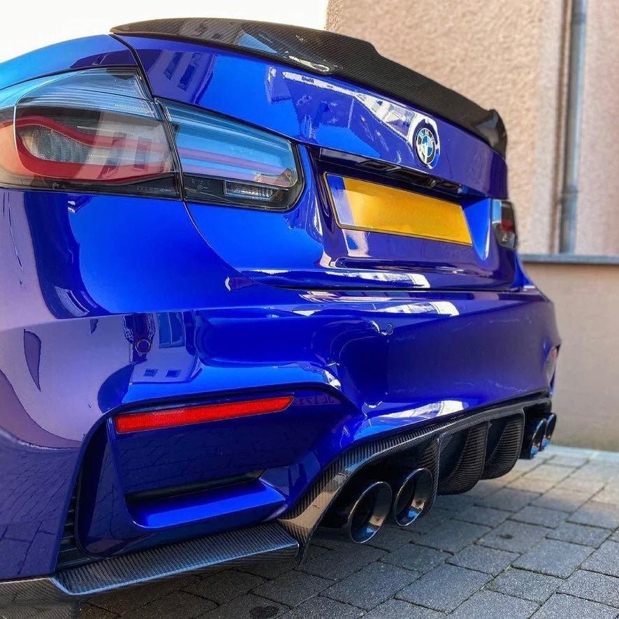 BMW M3 / 3 SERIES F80 F30 PRE - PREG CARBON FIBER REAR SPOILER LIP (2011 - 2019) - AutoTailor