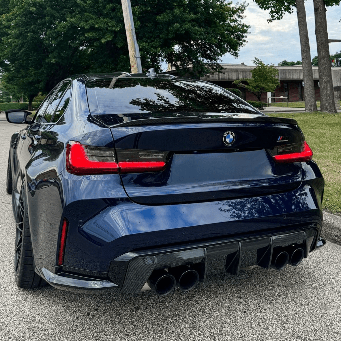 BMW M3 G80 / 3 SERIES G20 PRE - PREG CARBON FIBER OEM SPOILER LIP (2019+) - AutoTailor