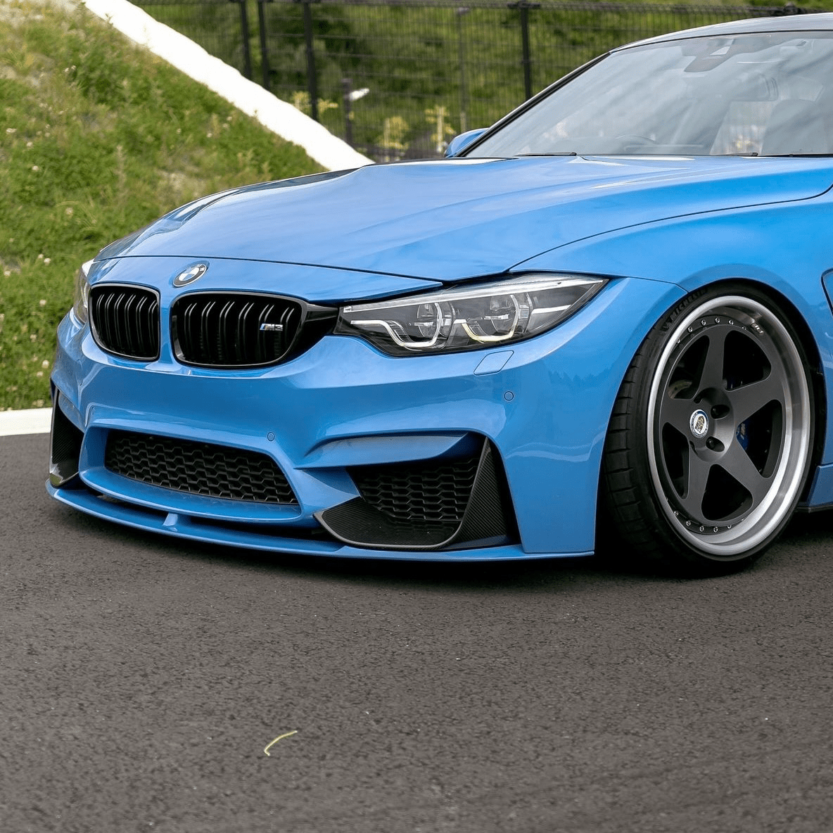 BMW M3 M4 F80/F82/83 CARBON FIBER FRONT BUMPER TRIM COVERS (2014 - 2020) - AutoTailor