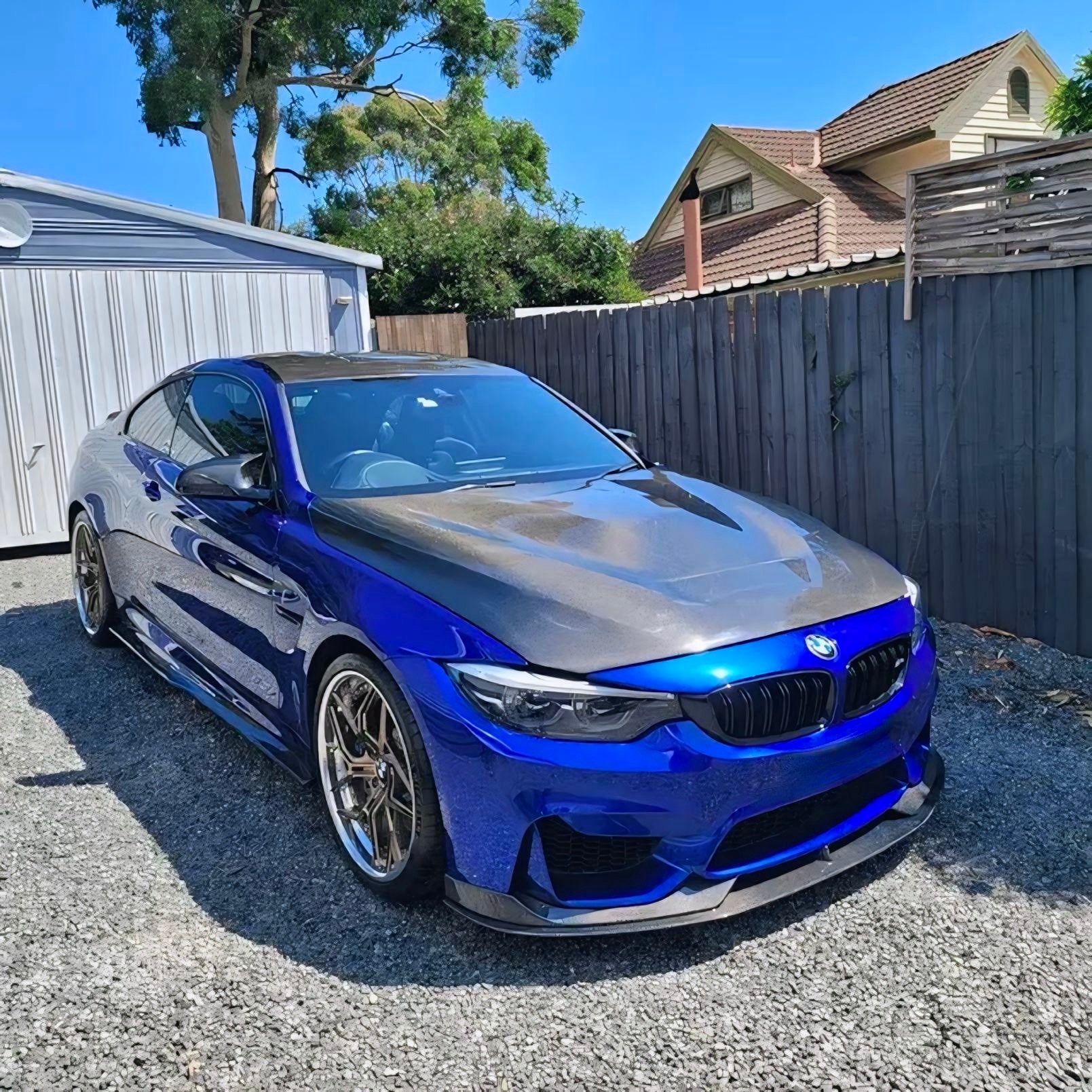 BMW M3 M4 F80/F82/F83 CARBON FIBER FRONT SPLITTER (2014 - 2020) - AutoTailor