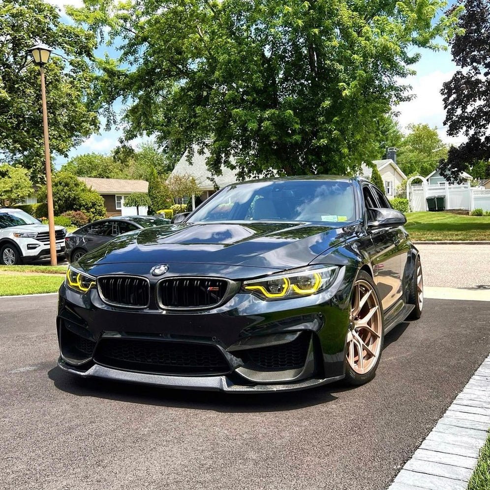 BMW M3 M4 F80/F82/F83 PRE - PREG CARBON FIBER CS FRONT SPLITTER (2014 - 2020) - AutoTailor