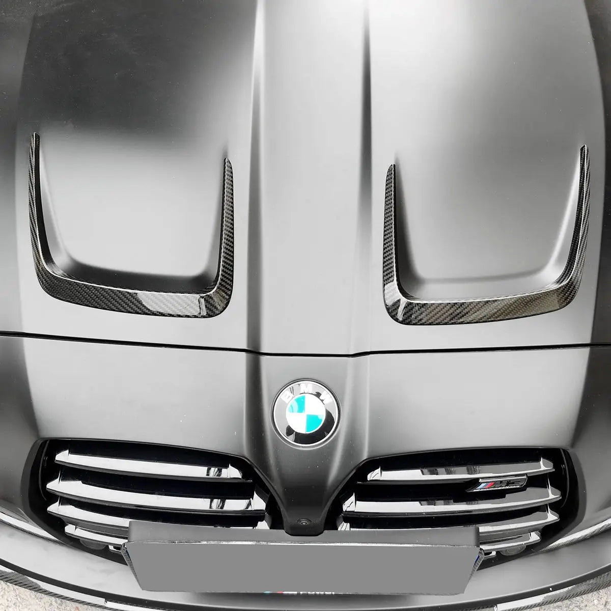 BMW M3 M4 G80/G81/G82/G83 PRE - PREG CARBON FIBER BONNET VENT TRIMS (2021+) - AutoTailor
