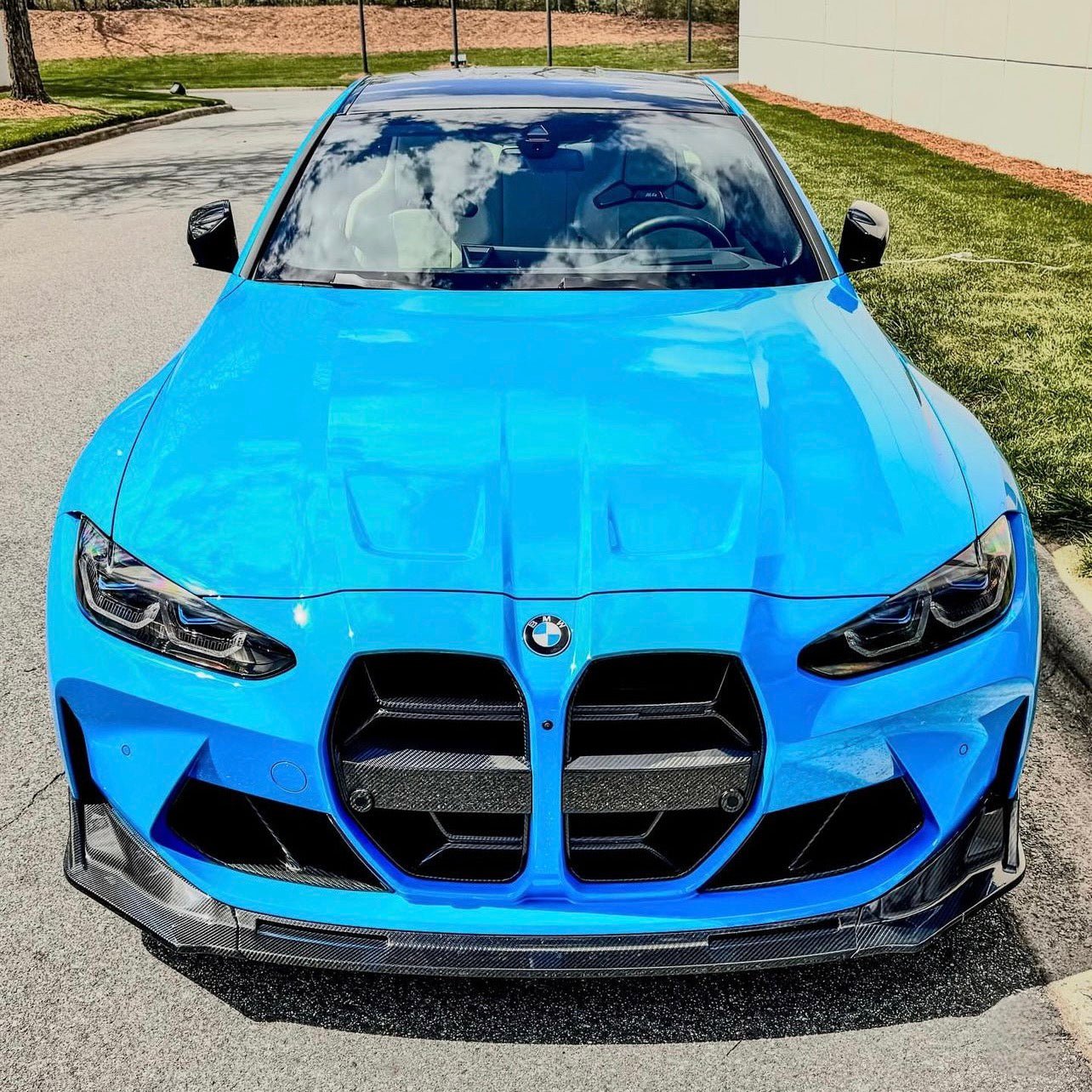 BMW M3 M4 G80/G81/G82/G83 PRE - PREG CARBON FIBER CSL FRONT GRILLE (2021+) - AutoTailor