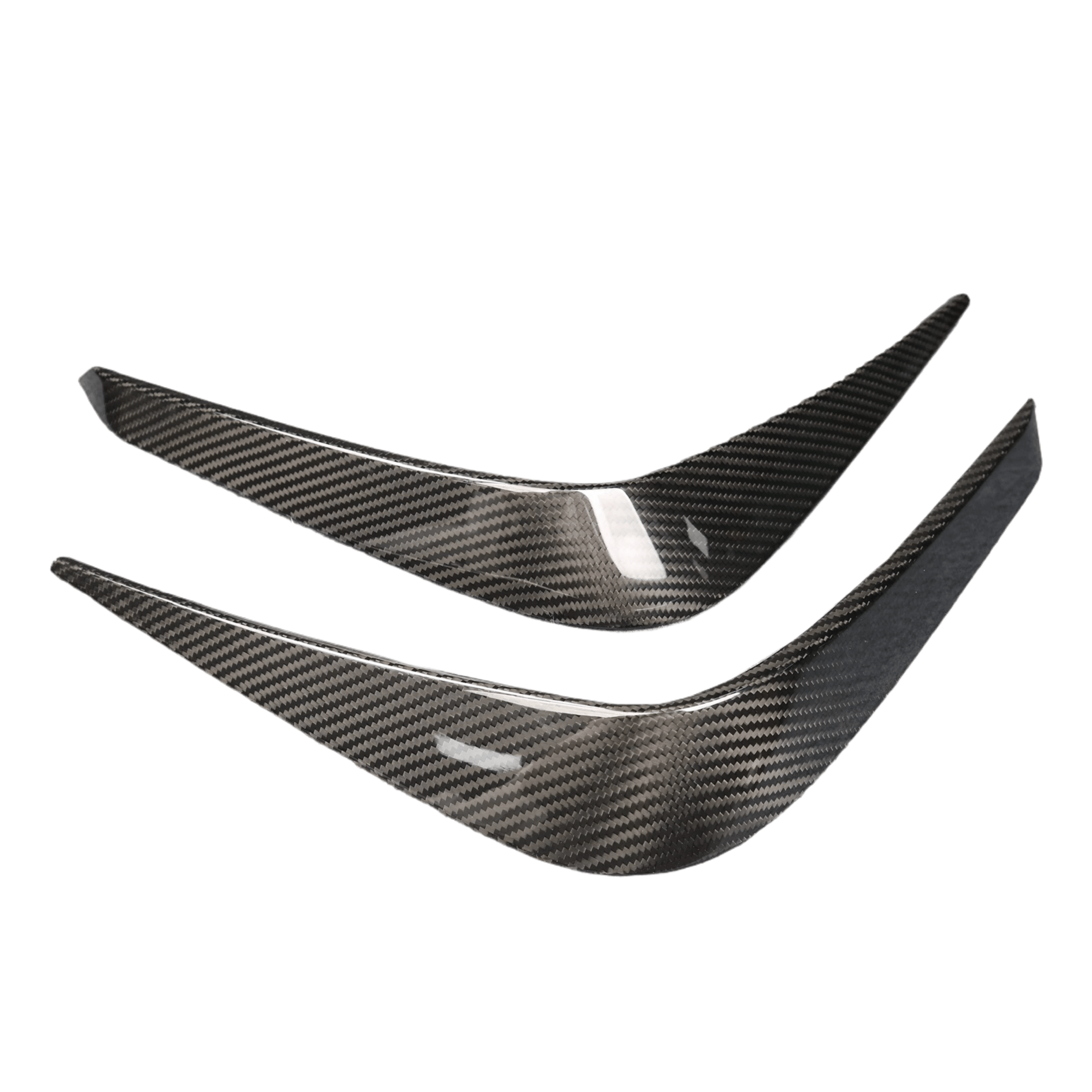 BMW M3 M4 G80/G81/G82/G83 PRE - PREG CARBON FIBER FRONT BUMPER TRIM COVERS (2021+) - AutoTailor