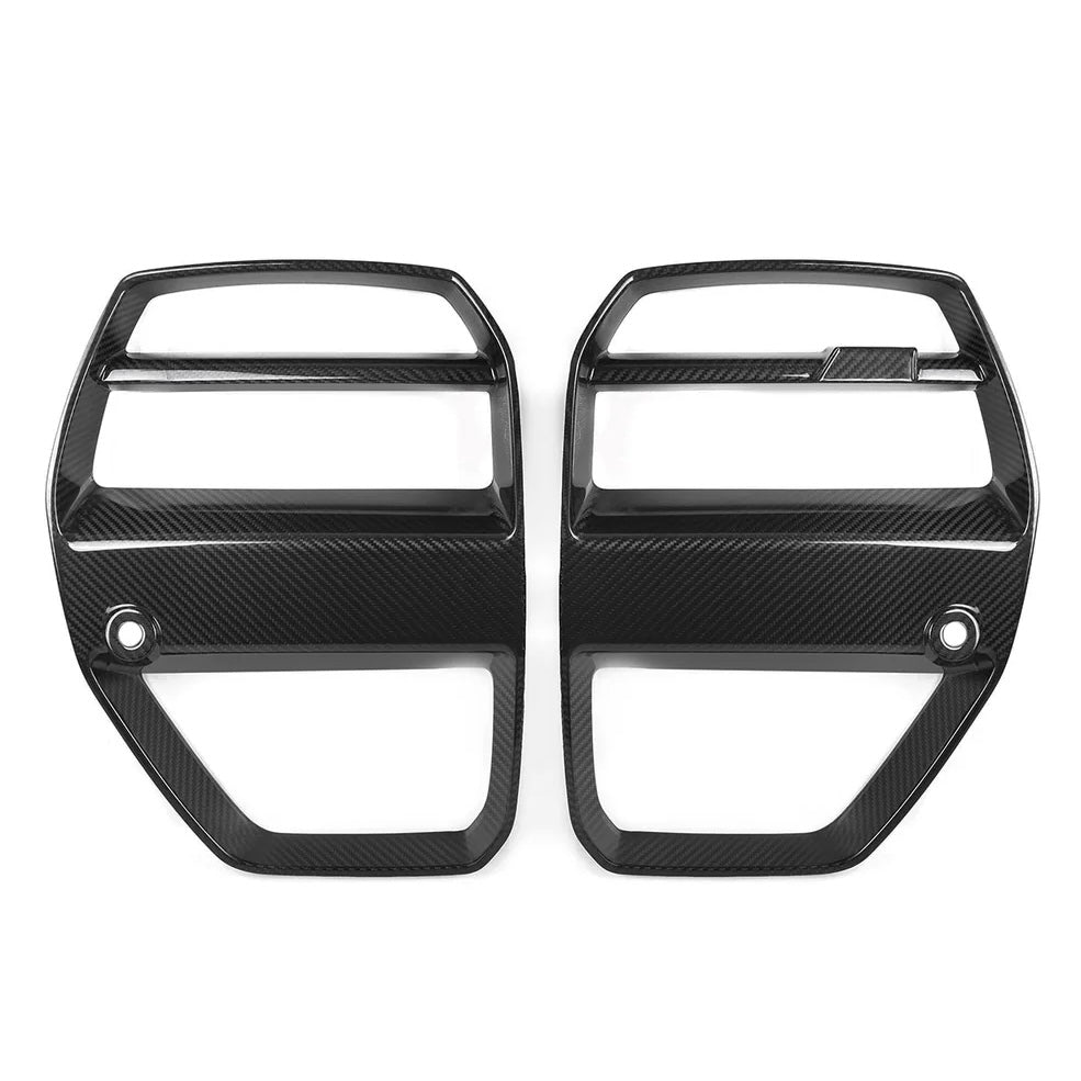 BMW M3 M4 G80/G81/G82/G83 PRE - PREG CARBON FIBER GT FRONT GRILLES (2021+) - AutoTailor