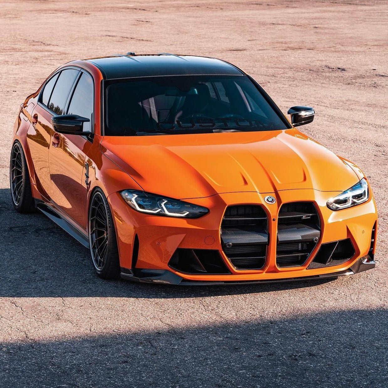 BMW M3 M4 G80/G81/G82/G83 PRE - PREG CARBON FIBER GT FRONT GRILLES (2021+) - AutoTailor