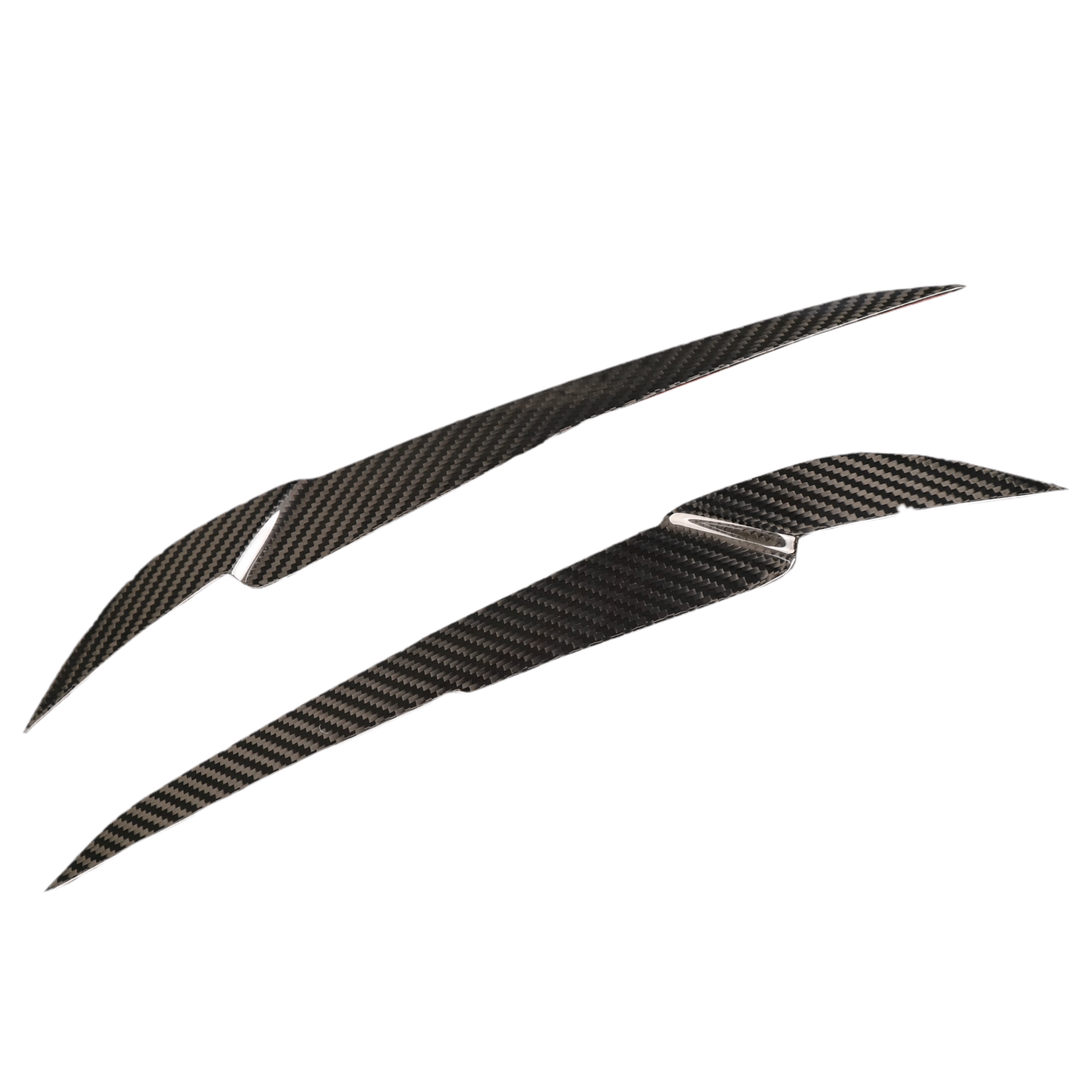 BMW M3 M4 G80/G81/G82/G83 PRE - PREG CARBON FIBER HEADLIGHT EYEBROW COVERS (2021+) - AutoTailor
