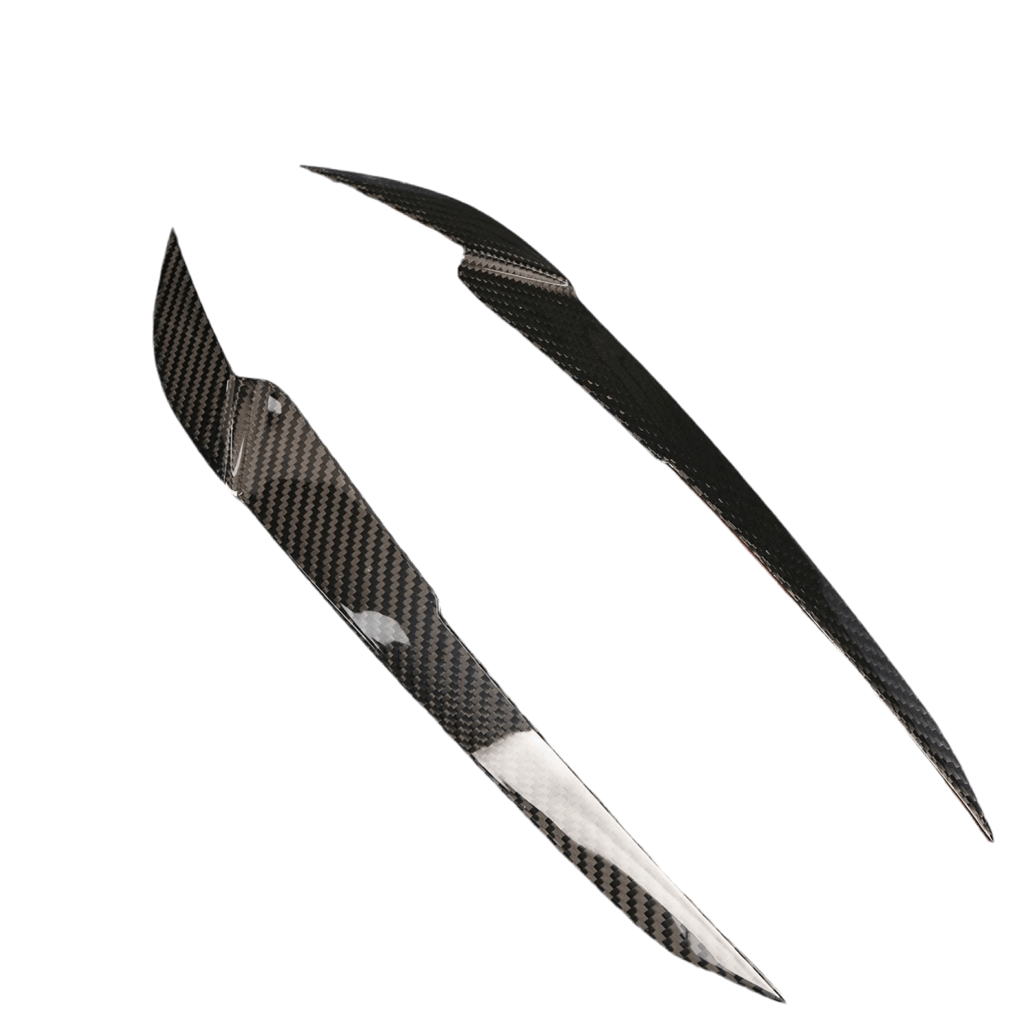 BMW M3 M4 G80/G81/G82/G83 PRE - PREG CARBON FIBER HEADLIGHT EYEBROW COVERS (2021+) - AutoTailor