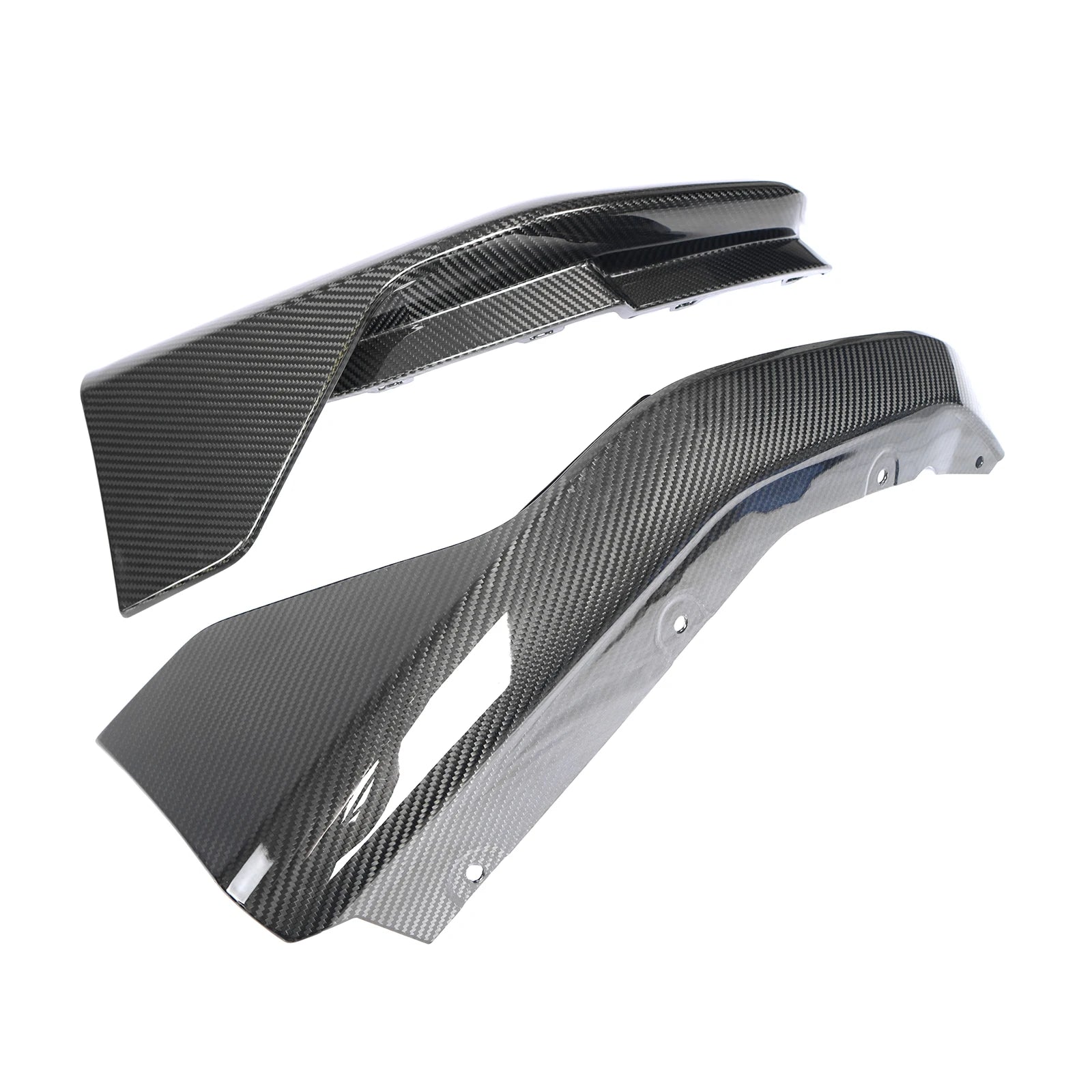 BMW M3 M4 G80/G81/G82/G83 PRE - PREG CARBON FIBER MP REAR SIDE SPLITTERS (2021+) - AutoTailor