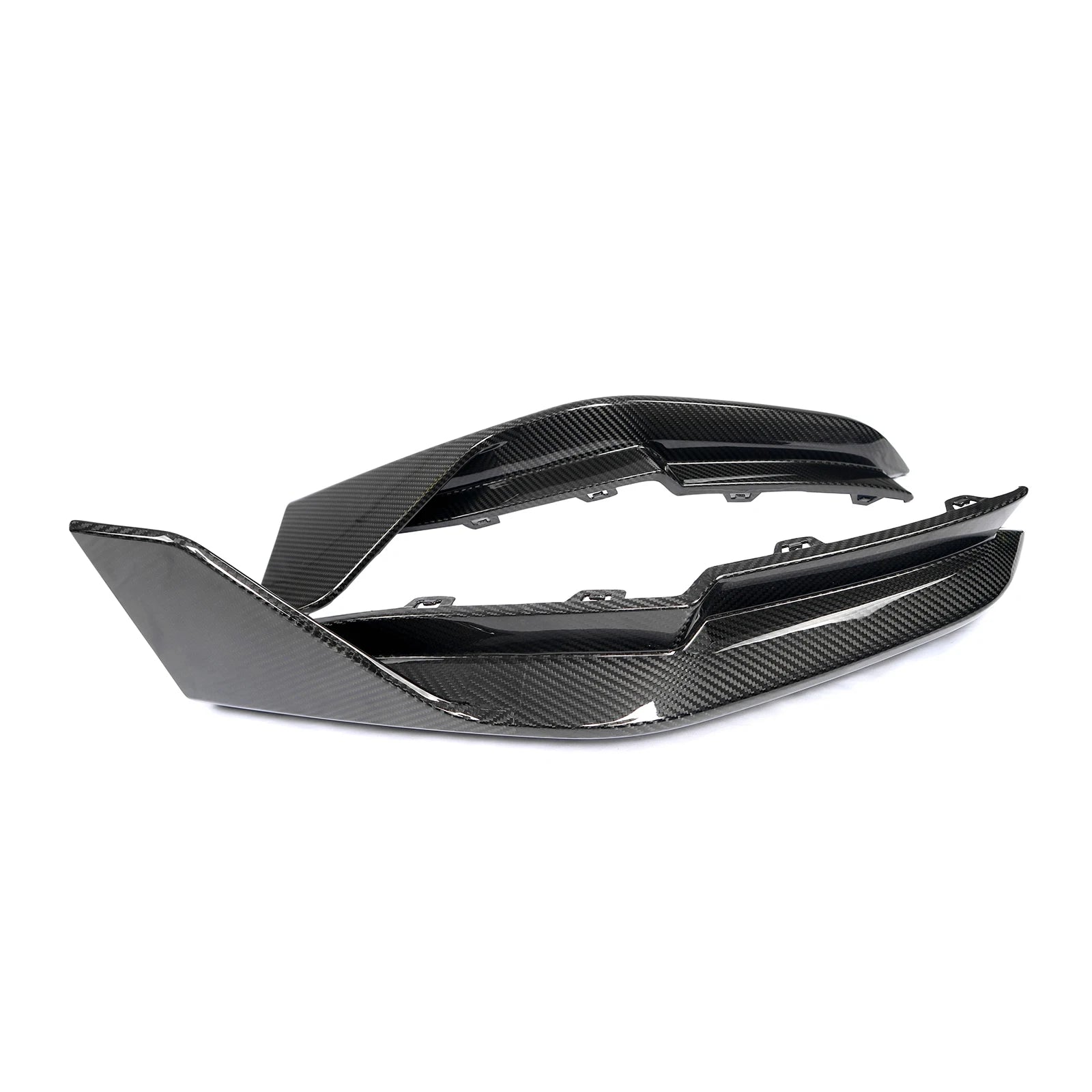 BMW M3 M4 G80/G81/G82/G83 PRE - PREG CARBON FIBER MP REAR SIDE SPLITTERS (2021+) - AutoTailor