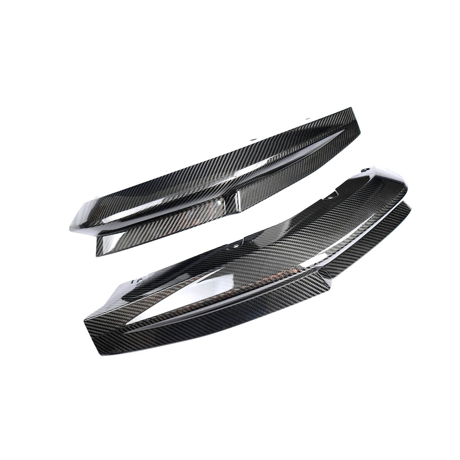 BMW M3 M4 G80/G81/G82/G83 PRE - PREG CARBON FIBER OEM REAR SIDE SPLITTERS (2021+) - AutoTailor