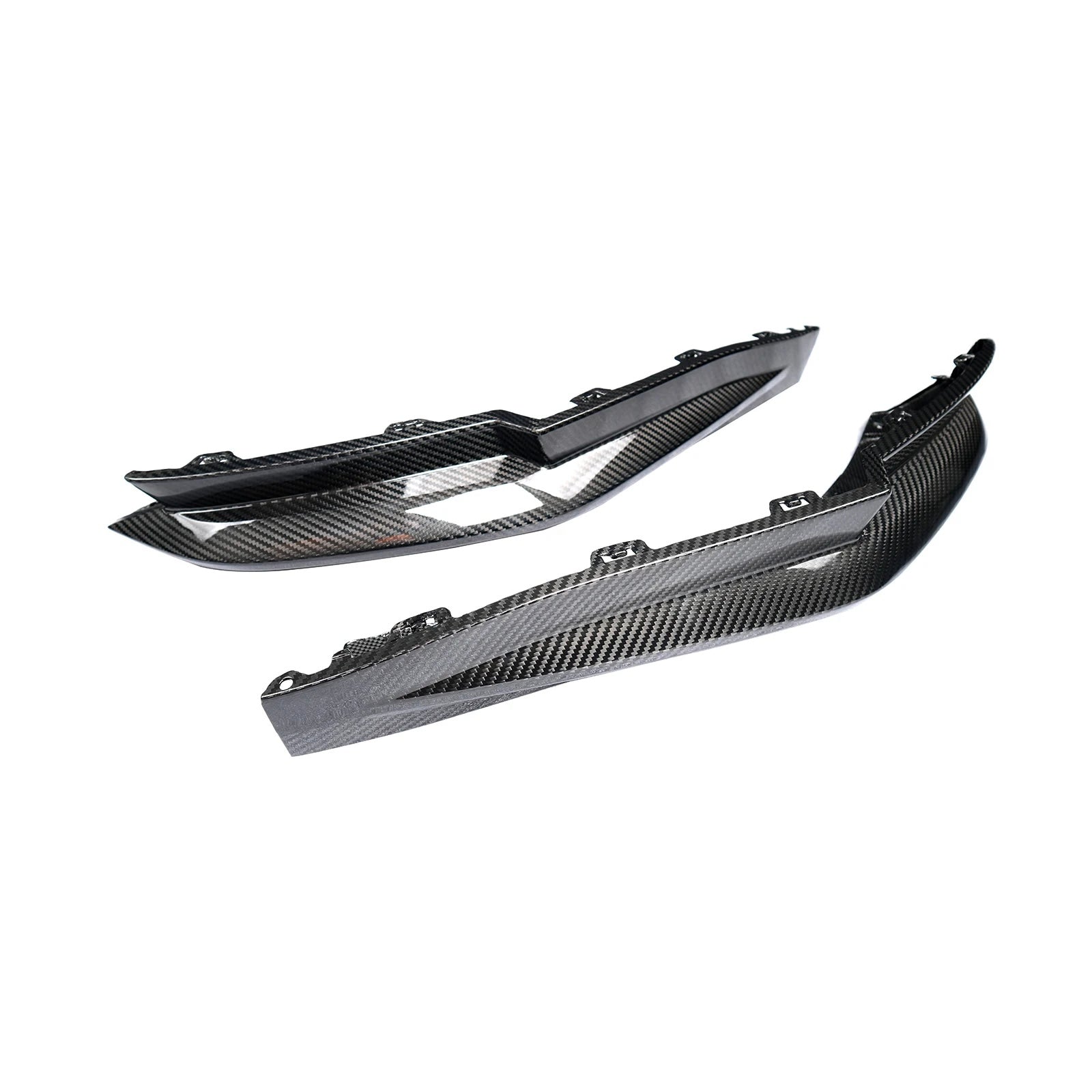 BMW M3 M4 G80/G81/G82/G83 PRE - PREG CARBON FIBER OEM REAR SIDE SPLITTERS (2021+) - AutoTailor