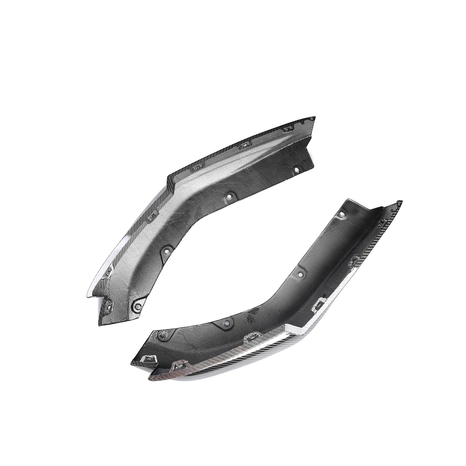 BMW M3 M4 G80/G81/G82/G83 PRE - PREG CARBON FIBER OEM REAR SIDE SPLITTERS (2021+) - AutoTailor