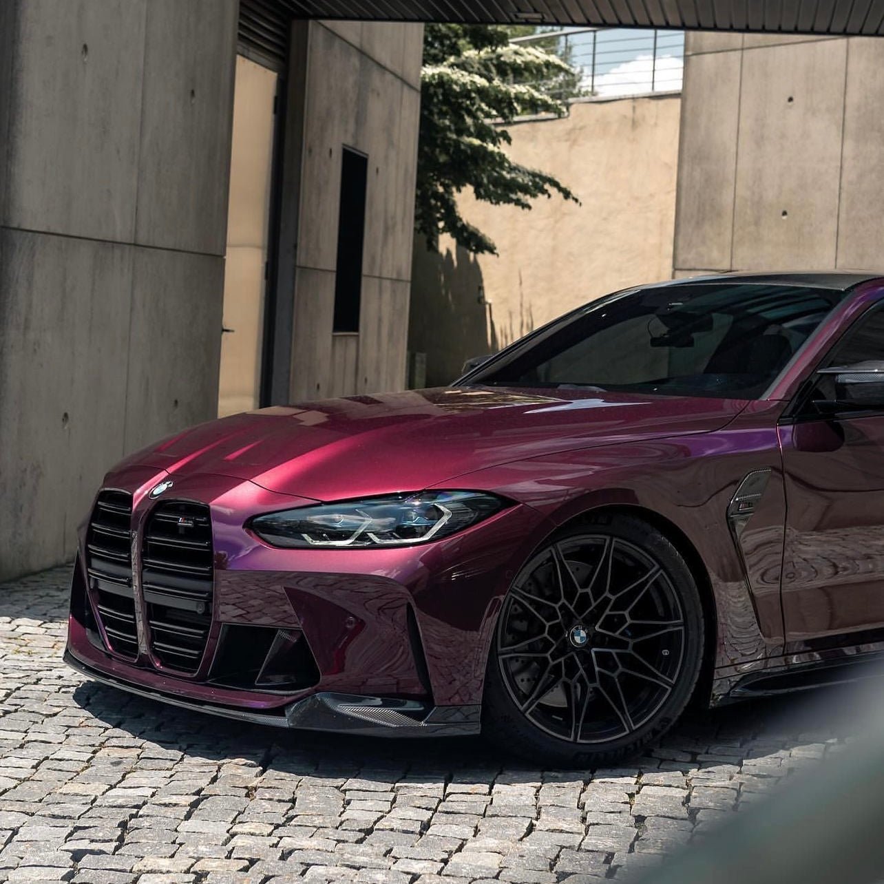 BMW M3 M4 G80/G81/G82/G83 PRE - PREG CARBON FIBER PERFORMANCE FRONT SPLITTER (2021+) - AutoTailor